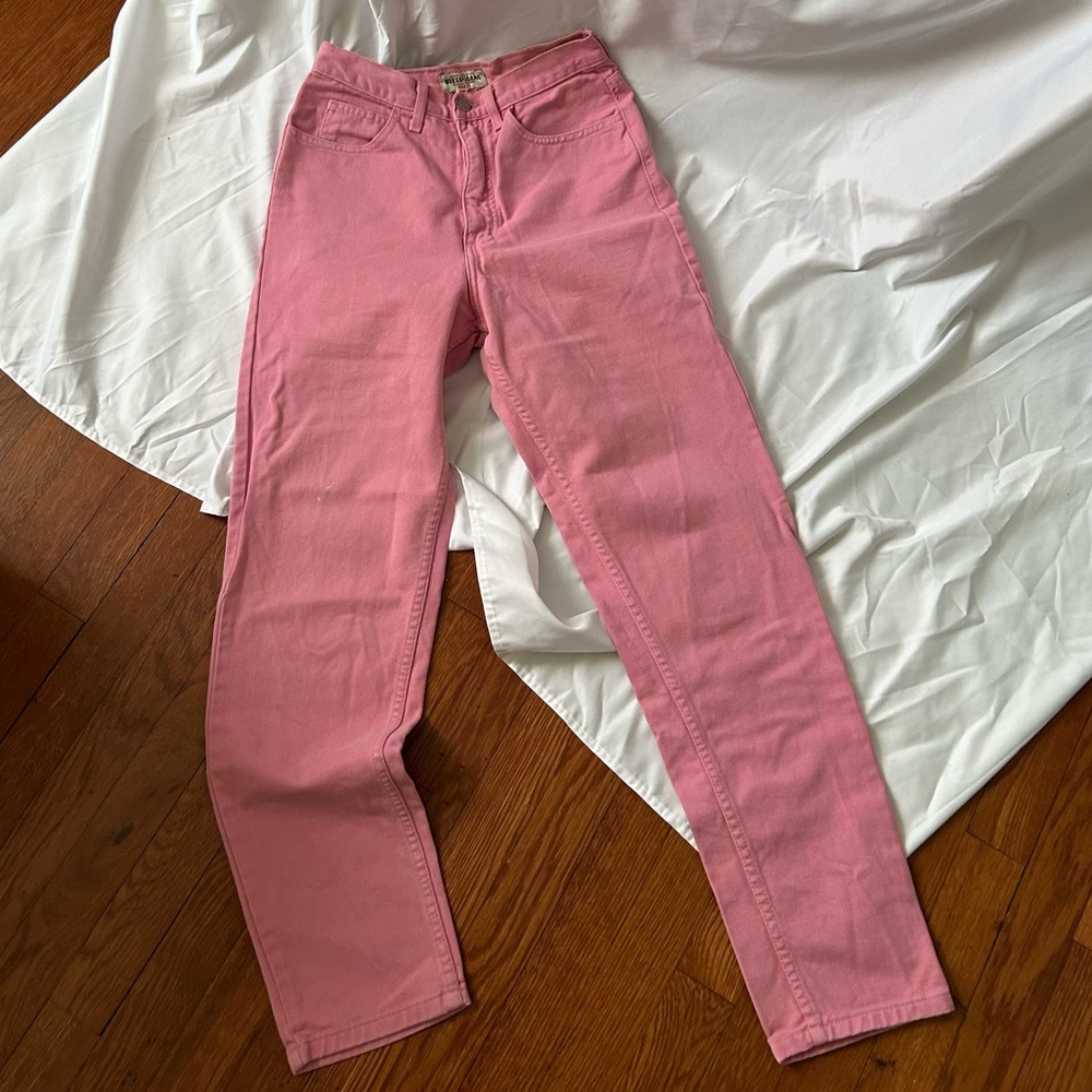 Vintage Guess Jeans Baby Pink Straight leg Denim